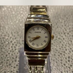 Chico's Two-Tone Rectangular Watch ^*^